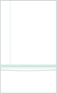 8-1/2” x 14” Blank Letter Size Form-N-Envelope, Detached w/ Tear off strip