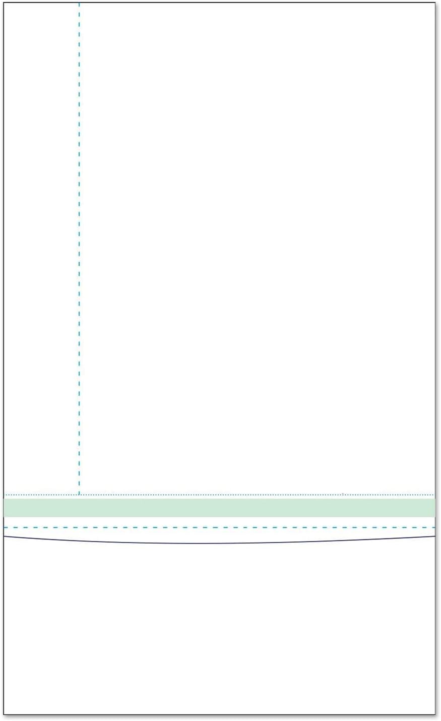 8-1/2” x 14” Blank Letter Size Form-N-Envelope, Detached w/ Tear off strip