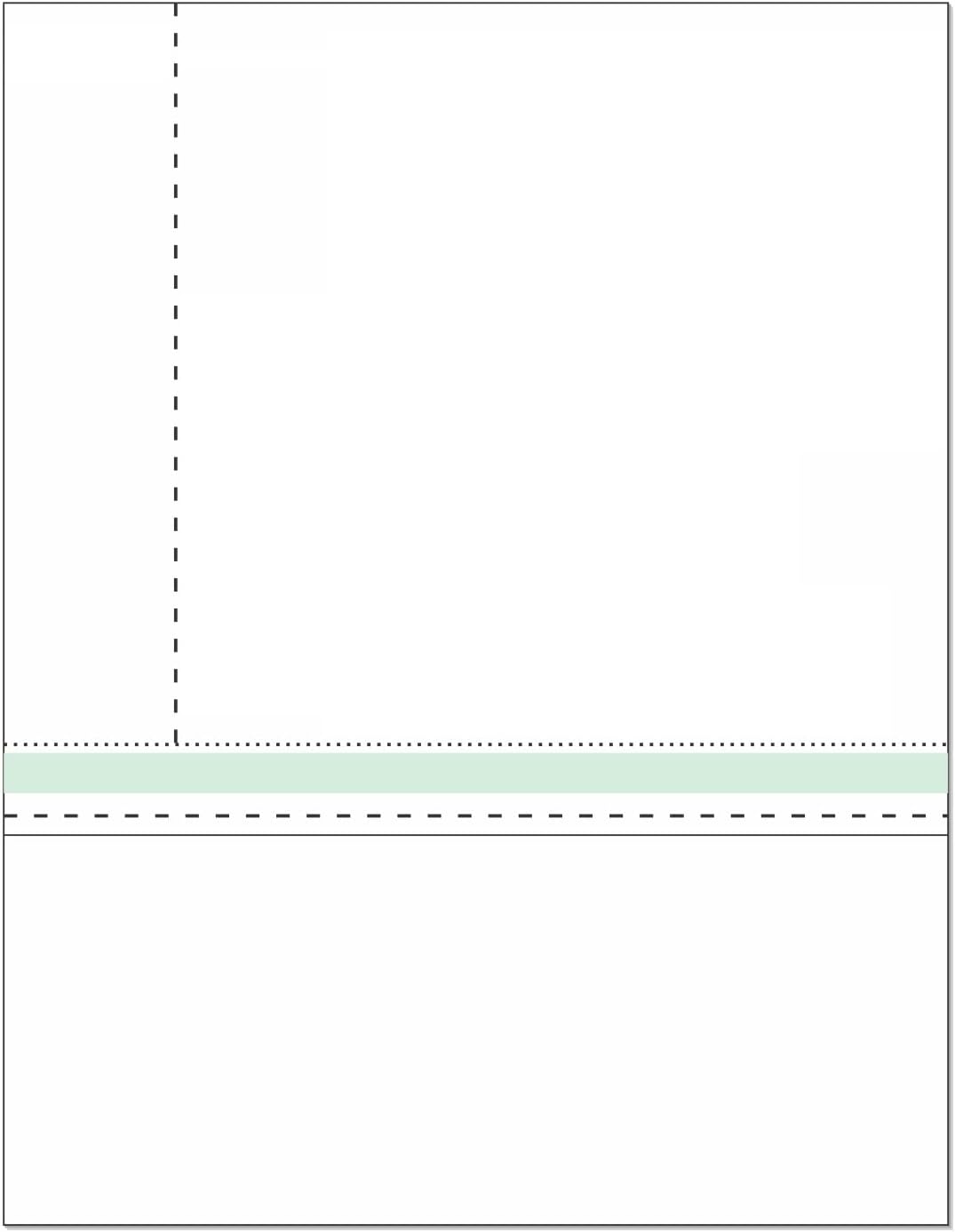 8-1/2" x 11" Blank Memo Size Form-N-Envelope, Detached w/ Tear off strip