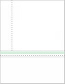 8-1/2" x 11" Blank Memo Size Form-N-Envelope, Detached w/ Tear off strip