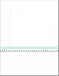 8-1/2" x 11" Blank Memo Size Form-N-Envelope, Detached w/ Tear off strip