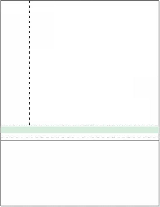 8-1/2" x 11" Blank Memo Size Form-N-Envelope, Detached w/ Tear off strip