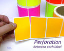Rectangle Inventory Color Coding Labels - Orange - 3 x 2