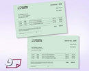 8-1/2 x 11" 20#, Green,  Perforated Paper, 1 Horizontal perf at 5-1/2"