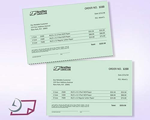 8-1/2 x 11" 20#, Green,  Perforated Paper, 1 Horizontal perf at 5-1/2"