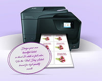 8-1/2" x 11", 6 Labels, per Sheet,4" x 3.3"