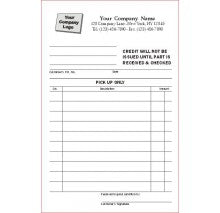 Credit Memo, 5-1/2 x 8-1/2