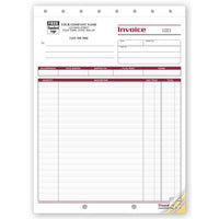 Shipping Invoice - Large,  8 1/2 X 11"