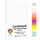 11 x 17" Ledger Size, White Cover Card Stock