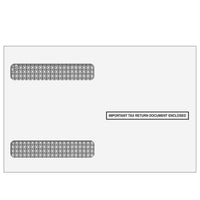 4up W-2  Double Window Envelopes, Horizontal, Self-Seal