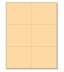8-1/2 x11 Laser Cards 6 Up - Buff