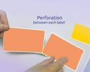Rectangle Inventory Color Coding Labels - Salmon - 3 x 5