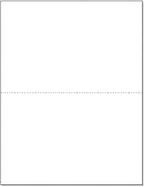 8-1/2 x 11" Laser Postcards, 8.5 x 5.5" White