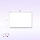 Rectangle Inventory Color Coding Labels - White - 3 x 2