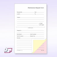 Maintenance & Repair, Request Forms, 5.5" x 8.5"