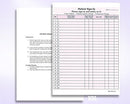 8-1/2 x 11" Patient Sign In Form, 2-Part NCR Carbonless, Burgundy
