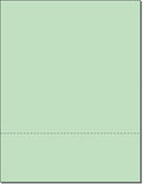 8-1/2 x 11 Green 20# Paper 1 Horizontal Perforation @ 3" from bottom