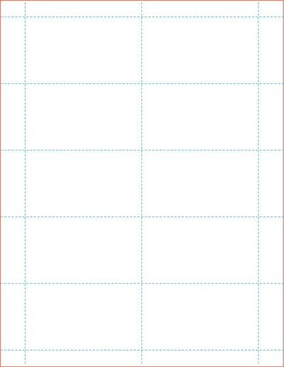 8-1/2x11" Laser cards, 3.5x2" White
