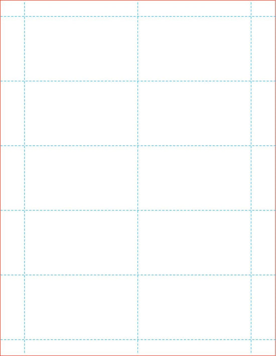 8-1/2x11" Laser cards, 3.5x2" White