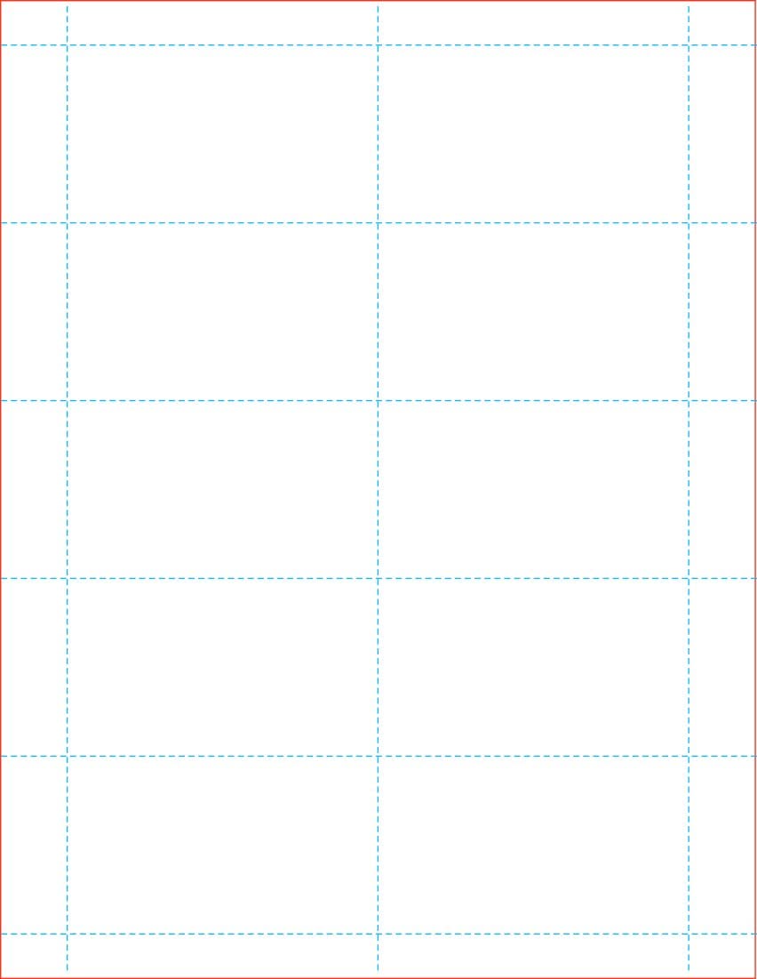8-1/2x11" Laser cards, 3.5x2" White