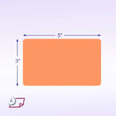 Rectangle Inventory Color Coding Labels - Salmon - 3 x 5