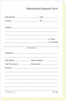 Maintenance & Repair, Request Forms, 5.5" x 8.5"