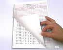 8-1/2 x 11" Patient Sign In Form, 2-Part NCR Carbonless, Burgundy