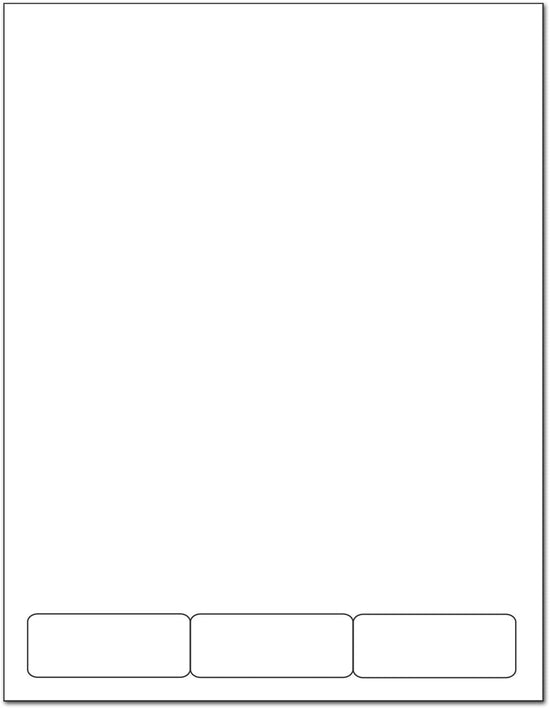 Integrated Lab Label Form 3 Labels  2.5 x 1