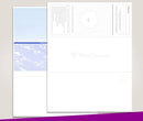 Blank Laser Middle Check Paper, Blue/Red Prismatic