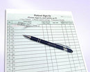 8-1/2 x 11" Patient Sign In Form, 2-Part NCR Carbonless, Green