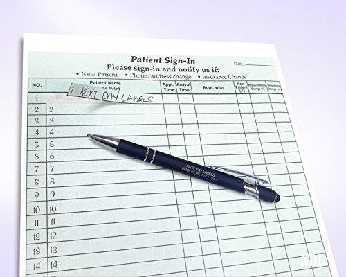 8-1/2 x 11" Patient Sign In Form, 2-Part NCR Carbonless, Green