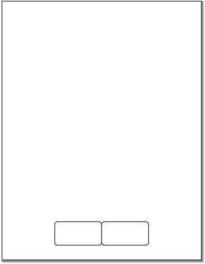 Integrated Label Form, 2 Labels, 2 x 1"