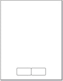Integrated Lab Label Form 2 Labels 2 x 1