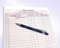 Patient Sign in Form Burgundy