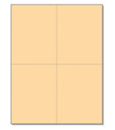 8-1/2 x11  Laser Cards  4 Up - Buff