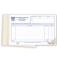 8-1/2 x 5-1/2" Classic, Horizontal Sales Book, Available In 2 or 3 Parts.