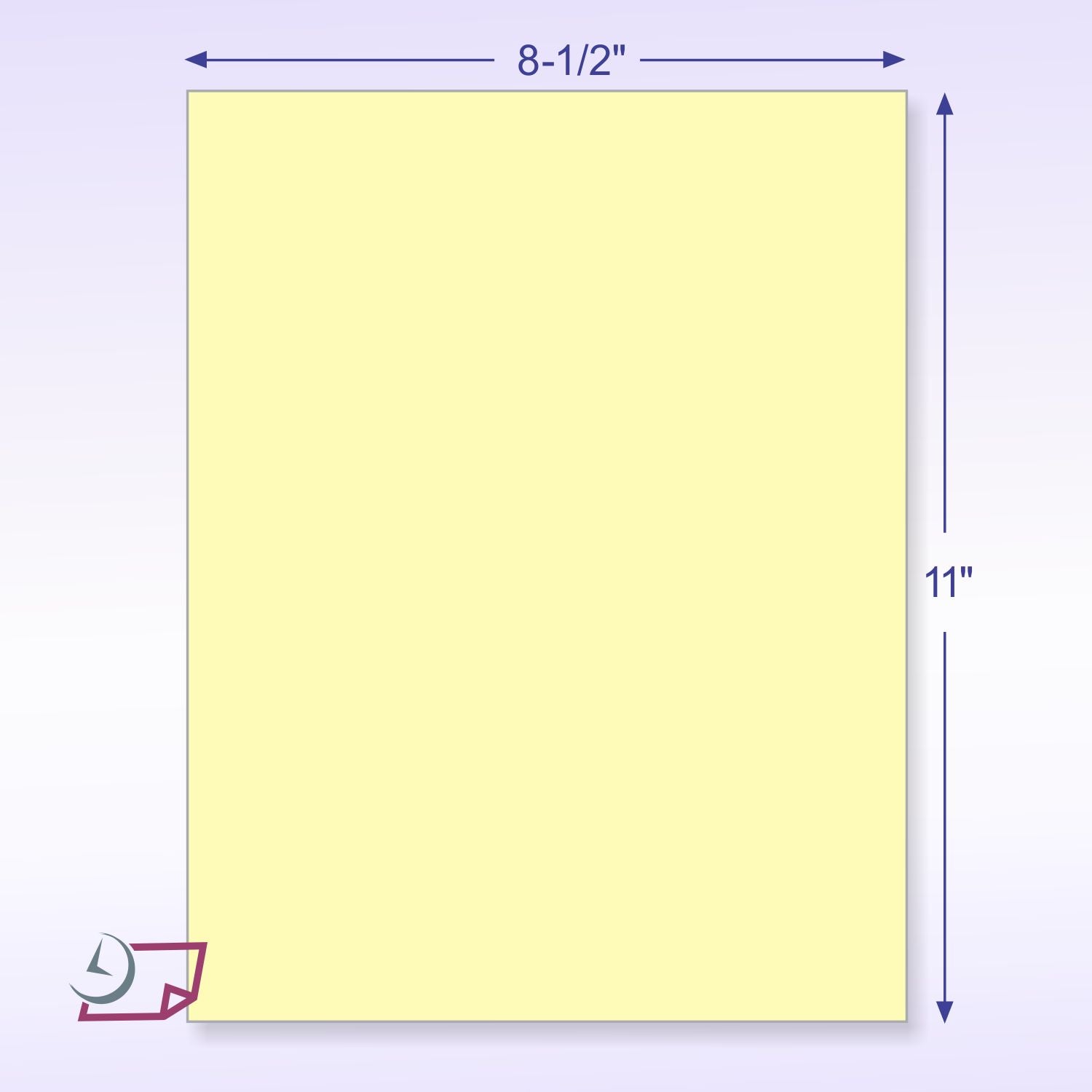 Letter Size Carbon Copy Paper CFB Canary