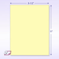 Letter Size Carbon Copy Paper CFB Canary