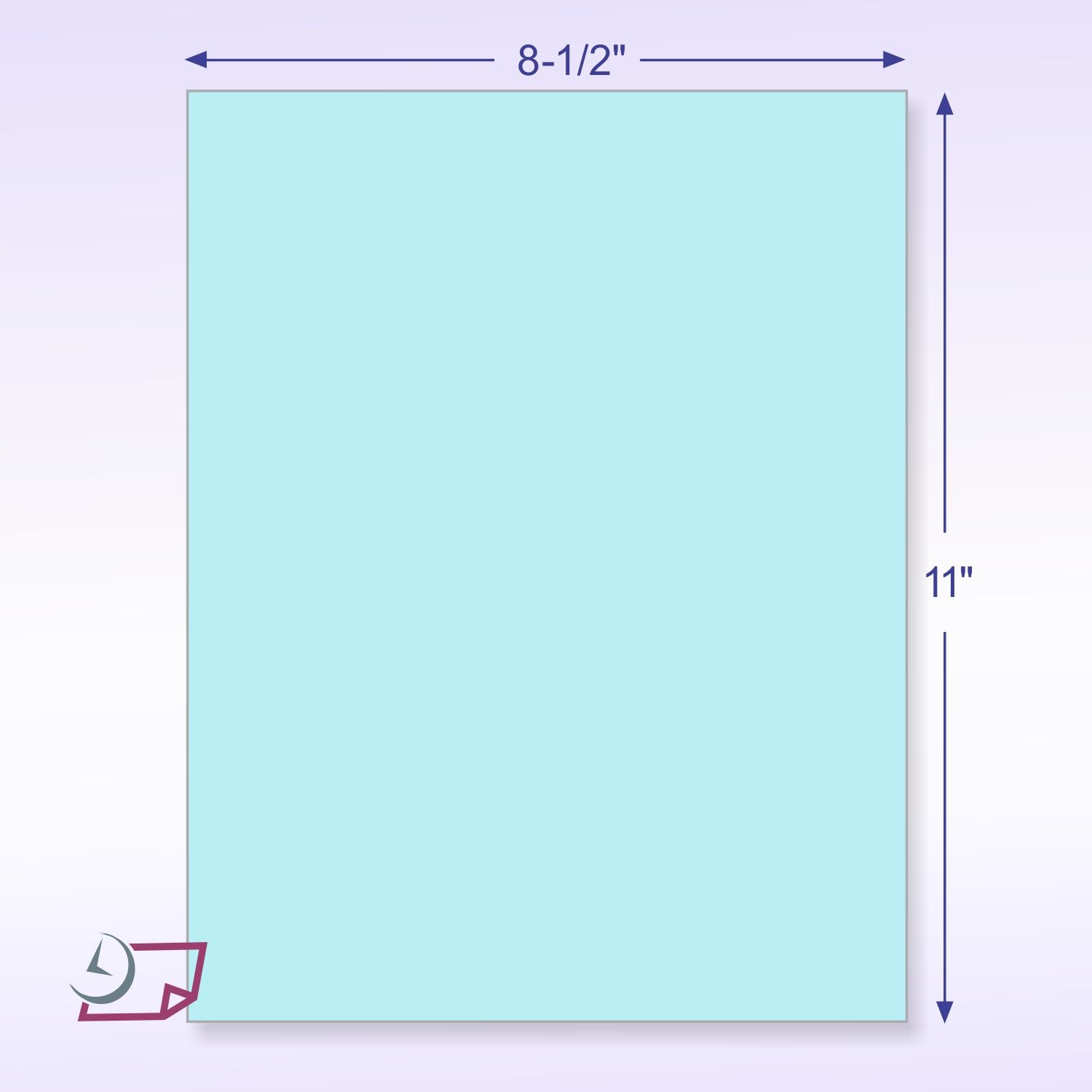 Letter Size Carbon Copy Paper CFB Blue