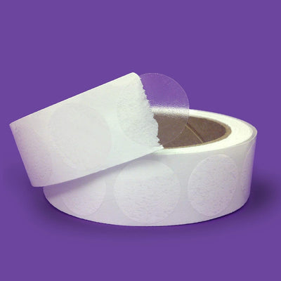 1" Round Clear Wafer Seals, Super Gloss, for Small Boxes & Envelopes
