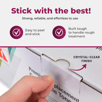 1.5" Round Clear Wafer Seals, Super Gloss, for Small Boxes & Envelopes