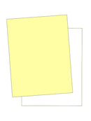 8-1/2 x 11" Laser Carbonless 2 Part Paper, Reverse, Canary & White