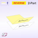 8-1/2 x 14" Laser Carbonless 2 Part Paper, Reverse, Canary & White