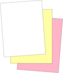 8-1/2 x 11" NCR Laser Carbonless 3 Part Paper