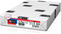8-1/2 x 11" NCR Laser Carbonless 3 Part Paper