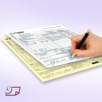 8-1/2 x 11" Laser Carbonless 2 Part Paper, Straight, White & Canary