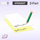 8-1/2 x 11" Laser Carbonless 2 Part Paper, Straight, White & Canary