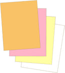 8-1/2 x 11" Laser Carbonless 4 Part Paper, Reverse, Gold, Pink, Canary & White