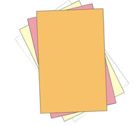 11 x 17" Laser Carbonless 4 Part Paper, Reverse, Gold, Pink, Canary & White