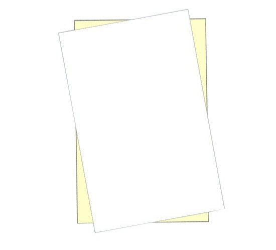8-1/2 x 14" Laser Carbonless 2 Part Paper, Straight, White & Canary
